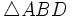 \triangle ABD